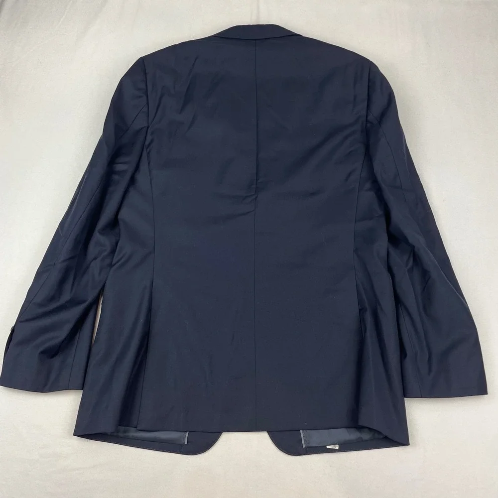 Ralph Lauren Mens 42L Navy Blue 100% Wool 2-Button Blazer Sport Coat Dillard's